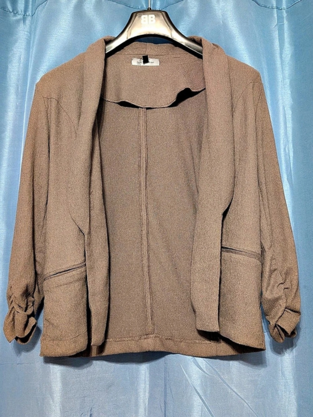 lily morgan Open Front Blazer/cardigan in Kaki